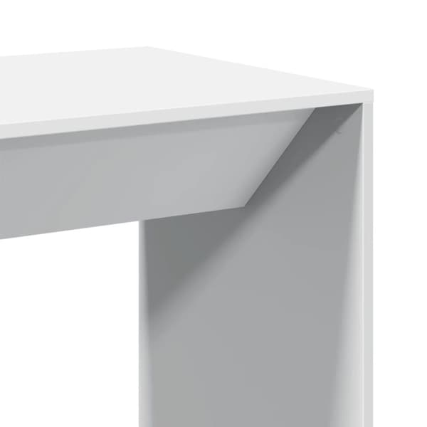 vidaXL barbord 51x50x103,5 cm konstrueret træ hvid