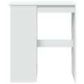 Miniatyrbillede 5 af 11: vidaXL barbord med stativer 90x47,5x103,5 cm konstrueret træ hvid