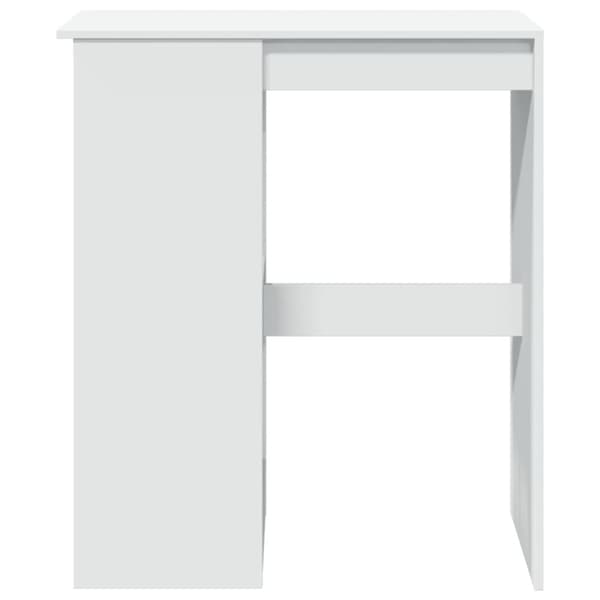vidaXL barbord med stativer 90x47,5x103,5 cm konstrueret træ hvid