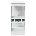 Miniatyrbillede 6 af 11: vidaXL barbord med stativer 90x47,5x103,5 cm konstrueret træ hvid