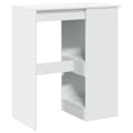Miniatyrbillede 7 af 11: vidaXL barbord med stativer 90x47,5x103,5 cm konstrueret træ hvid