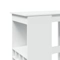 Miniatyrbillede 8 af 11: vidaXL barbord med stativer 90x47,5x103,5 cm konstrueret træ hvid
