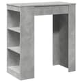 Miniatyrbillede 3 af 11: vidaXL barbord med stativer 95x47x103,5 cm konstrueret træ betongrå