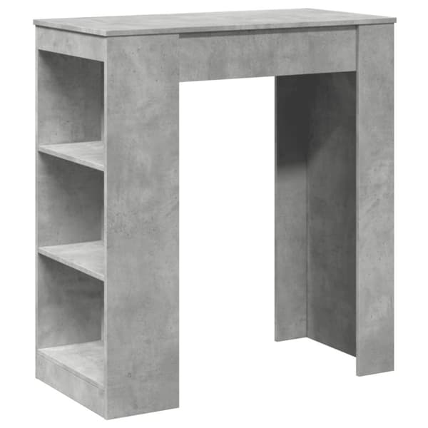 vidaXL Baaripöytä/telineet betoninharmaa 95x47x103,5 cm tekninen puu