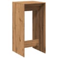 Miniatyrbillede 7 af 11: vidaXL barbord 51x50x103,5 cm konstrueret træ gammelt trælook