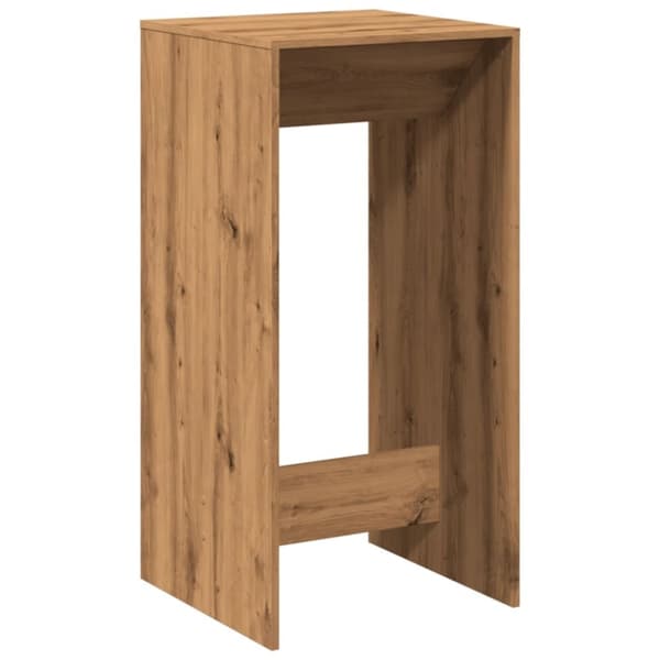 vidaXL barbord 51x50x103,5 cm konstrueret træ gammelt trælook