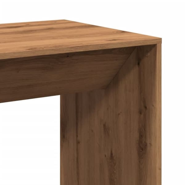 vidaXL barbord 51x50x103,5 cm konstrueret træ gammelt trælook