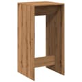 Miniatyrbillede 1 af 11: vidaXL barbord 51x50x103,5 cm konstrueret træ gammelt trælook