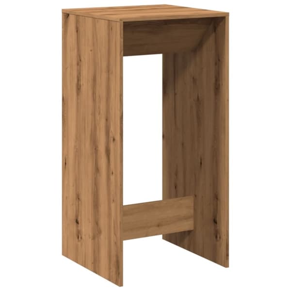 vidaXL barbord 51x50x103,5 cm konstrueret træ gammelt trælook