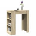 Miniatyrbillede 2 af 11: vidaXL barbord med stativer 95x47x103,5 cm konstrueret træ sonoma-eg