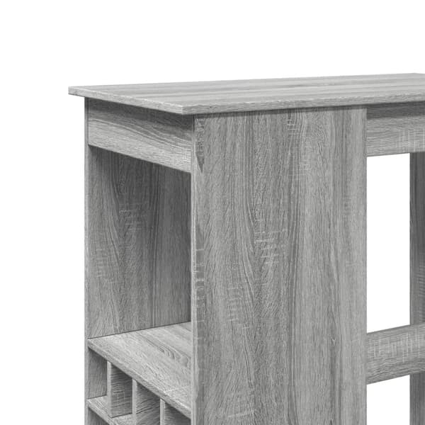 vidaXL barbord med stativer 90x47,5x103,5 cm konstrueret træ