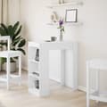 Miniatyrbillede 4 af 11: vidaXL barbord med stativer 95x47x103,5 cm konstrueret træ hvid