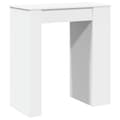 Miniatyrbillede 7 af 11: vidaXL barbord med stativer 95x47x103,5 cm konstrueret træ hvid