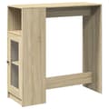 Pikkukuva 3 / 11: vidaXL Baaripöytä/telineet Sonoma-tammi 101x40x103,5 cm tekninen puu
