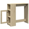 Pikkukuva 6 / 11: vidaXL Baaripöytä/telineet Sonoma-tammi 101x40x103,5 cm tekninen puu