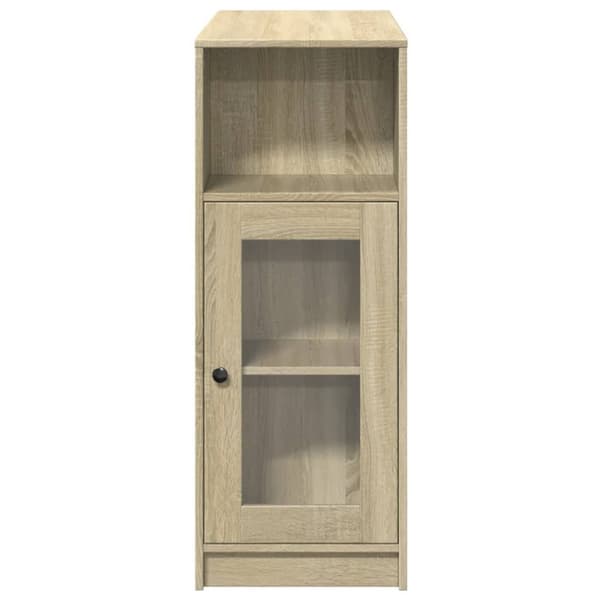 vidaXL Baaripöytä/telineet Sonoma-tammi 101x40x103,5 cm tekninen puu