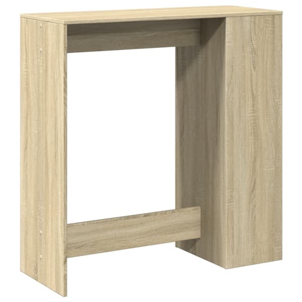 vidaXL Baaripöytä/telineet Sonoma-tammi 101x40x103,5 cm tekninen puu