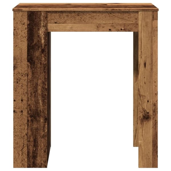 vidaXL Baaripöytä hyllyllä vanha puu 95x47x103,5 cm tekninen puu