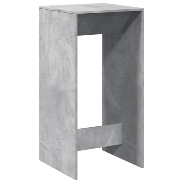 vidaXL barbord 51x50x103,5 cm konstrueret træ betongrå