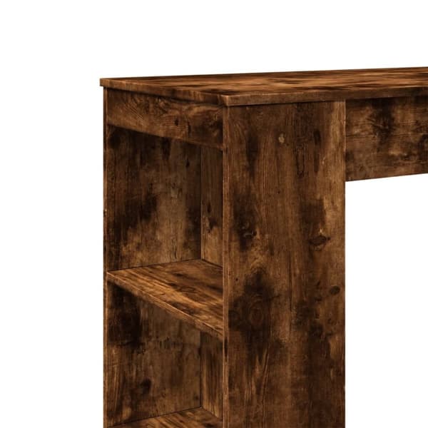 vidaXL Barbord med stativer røkt eik 95x47x103,5 cm konstruert tre