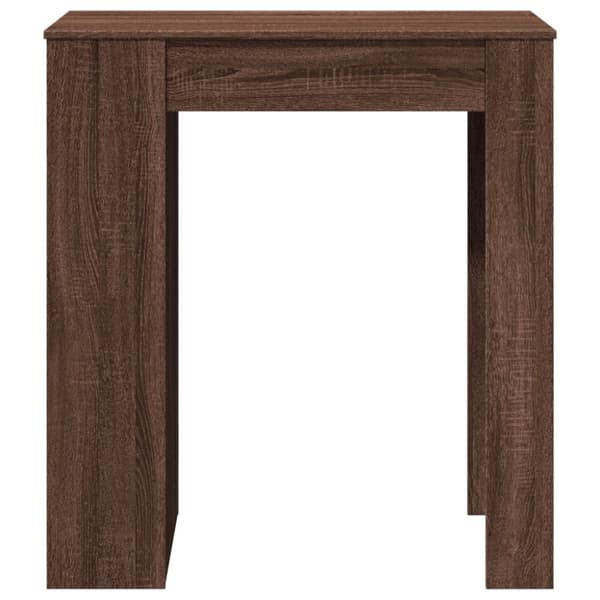 vidaXL Barbord med ställ brun ek 95x47x103,5 cm konstruerat trä