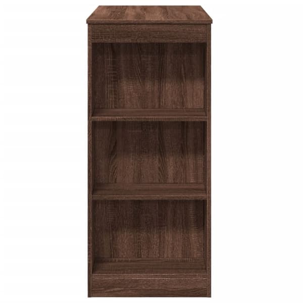 vidaXL Barbord med ställ brun ek 95x47x103,5 cm konstruerat trä
