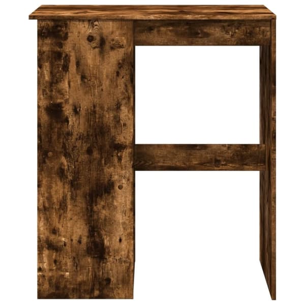 vidaXL Barbord med stativer røkt eik 90x47,5x103,5 cm konstruert tre