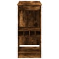 Miniatyrbilde 6 av 11: vidaXL Barbord med stativer røkt eik 90x47,5x103,5 cm konstruert tre