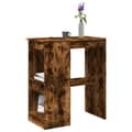 Miniatyrbilde 2 av 11: vidaXL Barbord med stativer røkt eik 90x47,5x103,5 cm konstruert tre