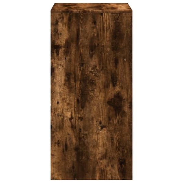 vidaXL Barbord røkt eik 51x50x103,5 cm konstruert tre