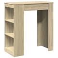 Miniatyrbilde 1 av 11: vidaXL Barbord med stativer sonoma eik 95x47x103,5 cm konstruert tre