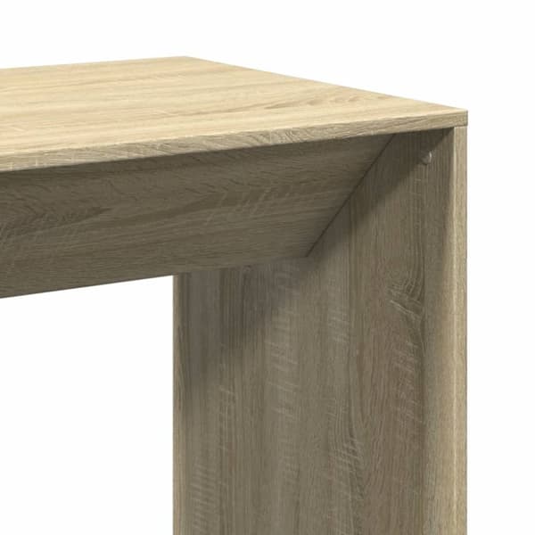 vidaXL Barbord sonoma-ek 51x50x103,5 cm konstruerat trä