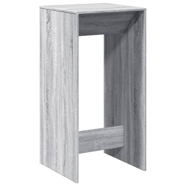 vidaXL Barbord grå sonoma-ek 51x50x103,5 cm konstruerat trä
