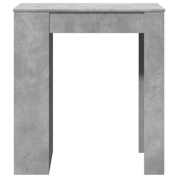vidaXL Barbord med ställ betonggrå 95x47x103,5 cm konstruerat trä