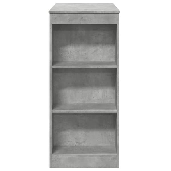 vidaXL Barbord med ställ betonggrå 95x47x103,5 cm konstruerat trä