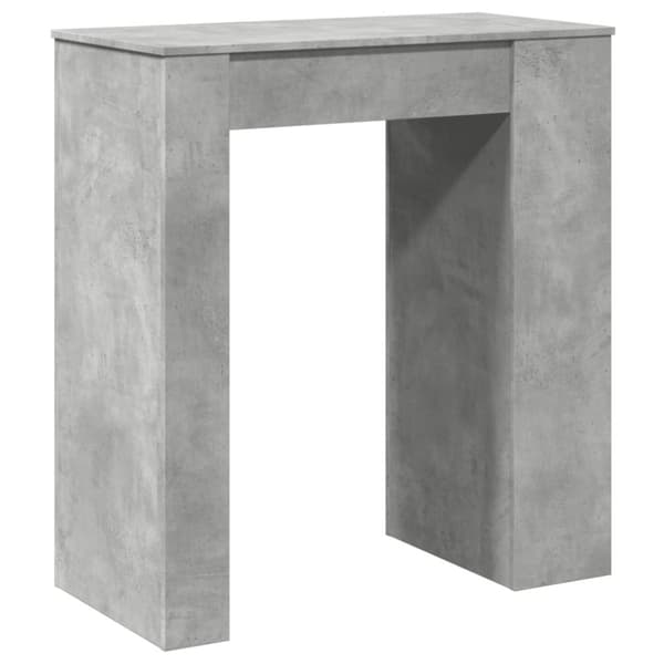 vidaXL Barbord med ställ betonggrå 95x47x103,5 cm konstruerat trä