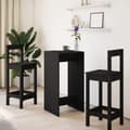 Miniatyrbilde 4 av 11: vidaXL Barbord svart 51x50x103,5 cm konstruert tre
