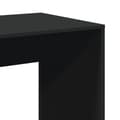 Miniatyrbilde 8 av 11: vidaXL Barbord svart 51x50x103,5 cm konstruert tre