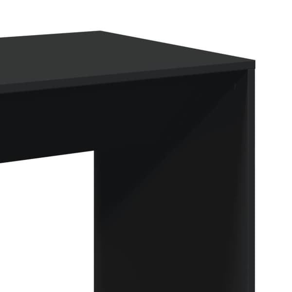 vidaXL Barbord svart 51x50x103,5 cm konstruert tre