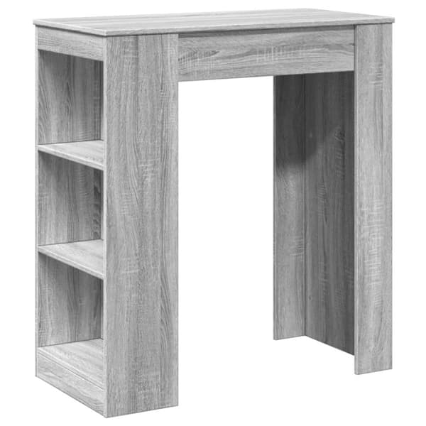 vidaXL barbord med stativer 95x47x103,5 cm konstrueret træ