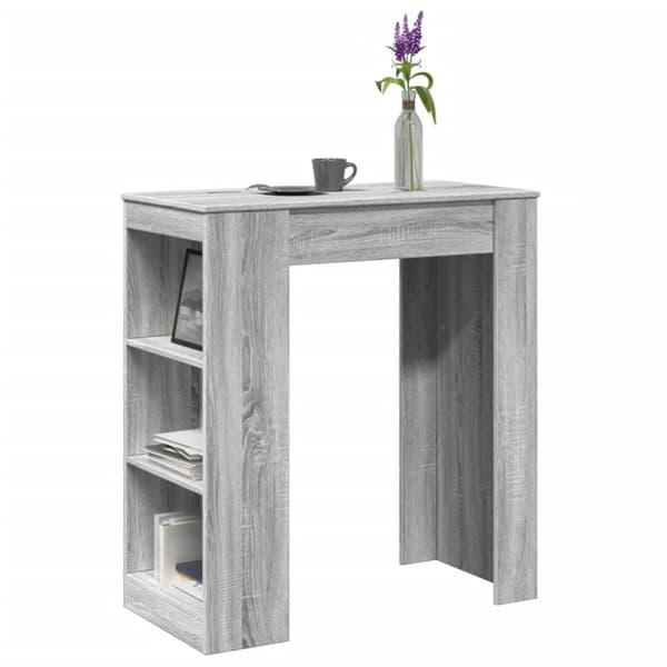 vidaXL barbord med stativer 95x47x103,5 cm konstrueret træ