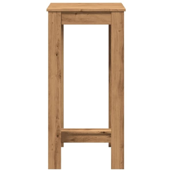 vidaXL barbord 51x50x103,5 cm konstrueret træ gammelt trælook