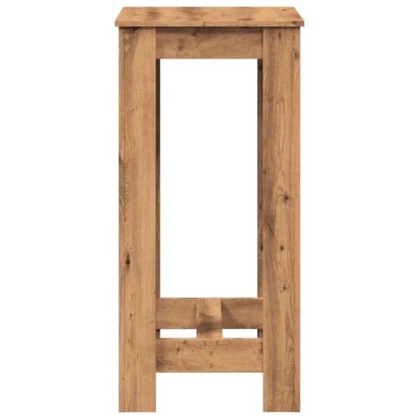 vidaXL barbord 51x50x103,5 cm konstrueret træ gammelt trælook
