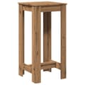 Miniatyrbillede 7 af 11: vidaXL barbord 51x50x103,5 cm konstrueret træ gammelt trælook