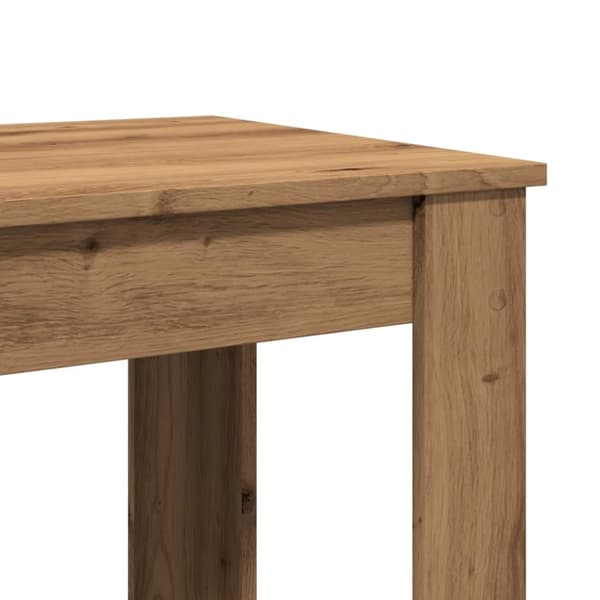 vidaXL barbord 51x50x103,5 cm konstrueret træ gammelt trælook