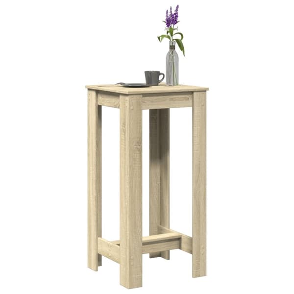 vidaXL barbord 51x50x103,5 cm konstrueret træ sonoma-eg