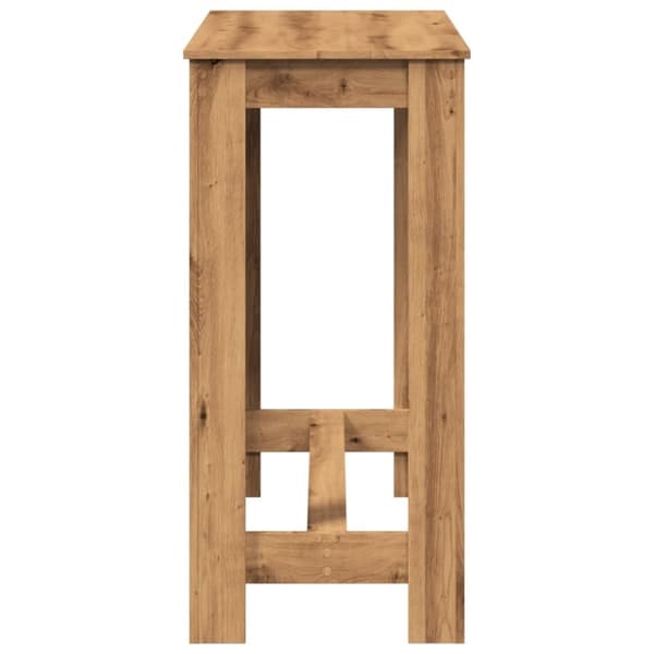 vidaXL barbord 102x50x103,5 cm konstrueret træ gammelt trælook