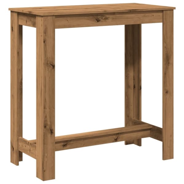 vidaXL barbord 102x50x103,5 cm konstrueret træ gammelt trælook