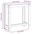 Miniatyrbillede 10 af 11: vidaXL barbord 102x50x103,5 cm konstrueret træ gammelt trælook