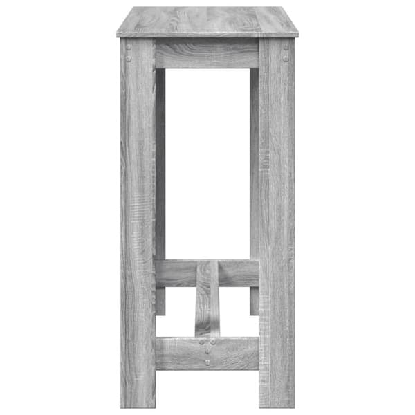 vidaXL Baaripöytä harmaa Sonoma 102x50x103,5 cm tekninen puu